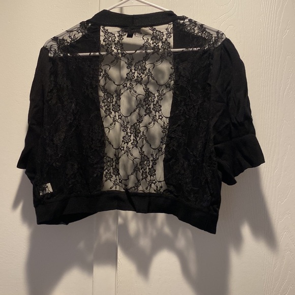 Black lace shirt sweater - Picture 2 of 2